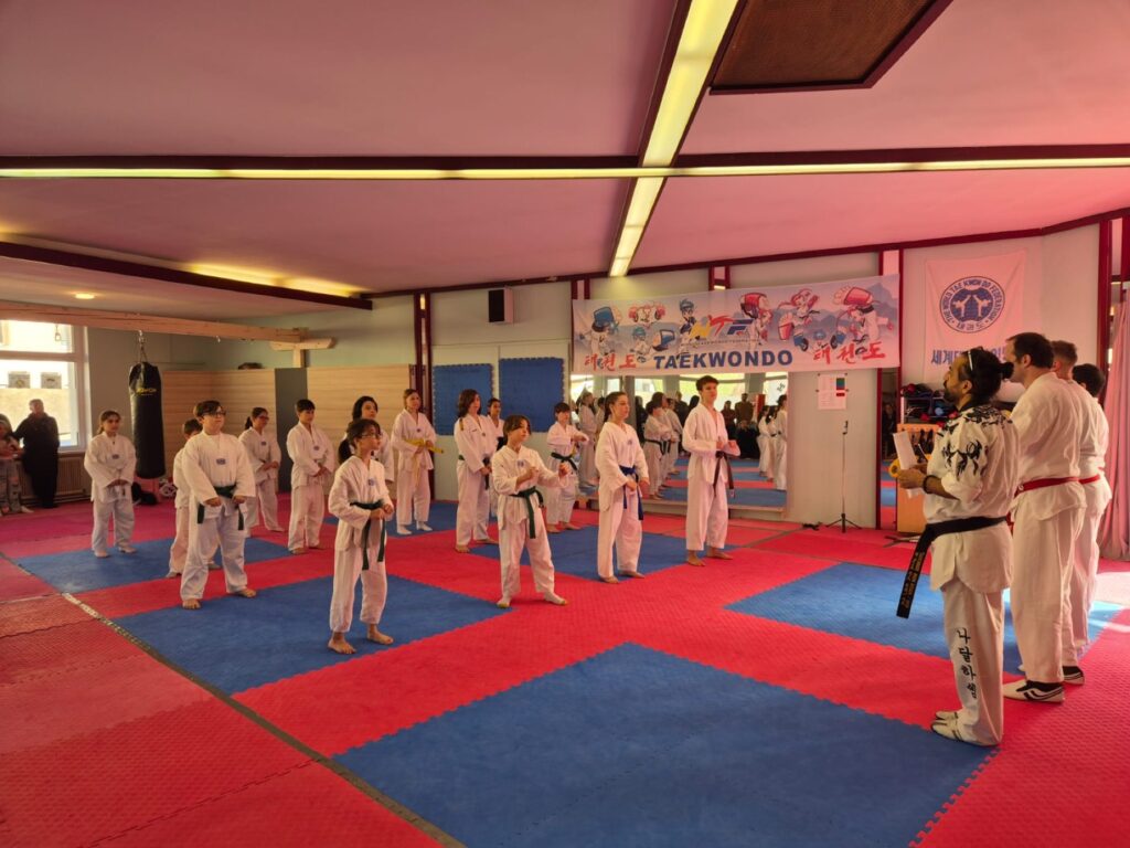 Aufstellung vor dem Training